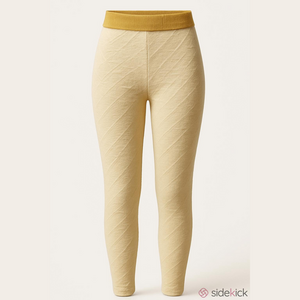 Massimo Cream and Gold Leggings Size Medium